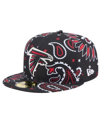 New Era - Men's Black Atlanta Falcons Paisley 59FIFTY Fitted Hat