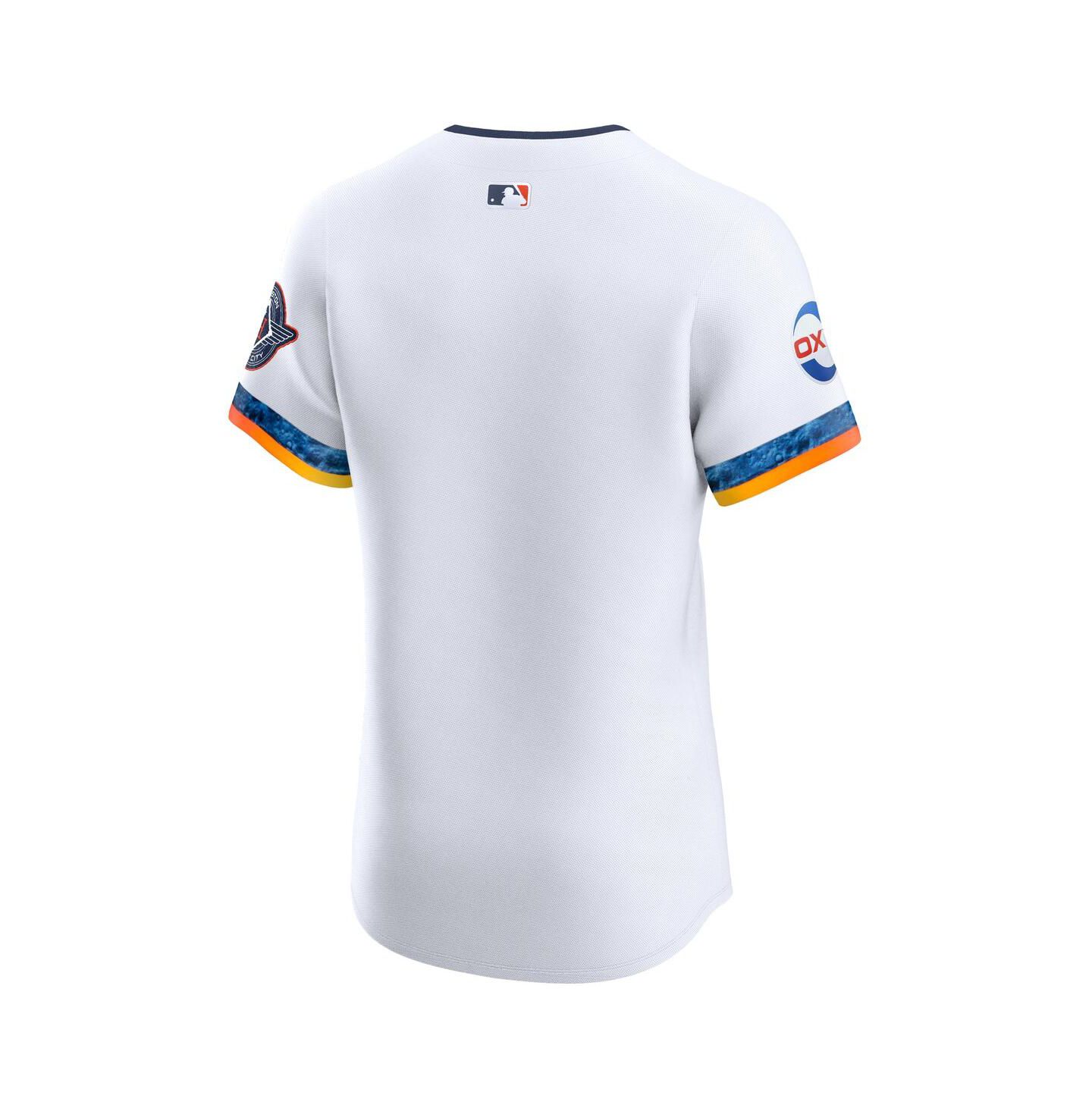 Мужской топ Nike White Houston Astros 2025 City Connect Elite Jersey — фото 3
