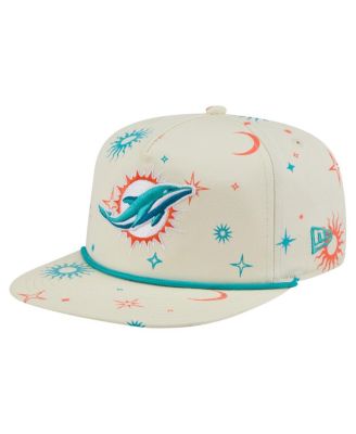 New Era - Men's Cream Miami Dolphins Celestial Golfer Adjustable Hat