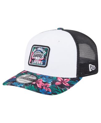 New Era - Men's White Los Angeles Lakers Floral 9SEVENTY Adjustable Hat
