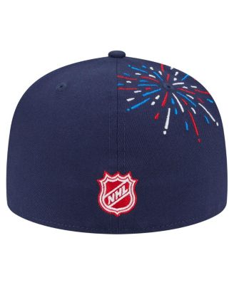 Men's Navy Philadelphia Flyers Americana Fireworks 59FIFTY Fitted Hat