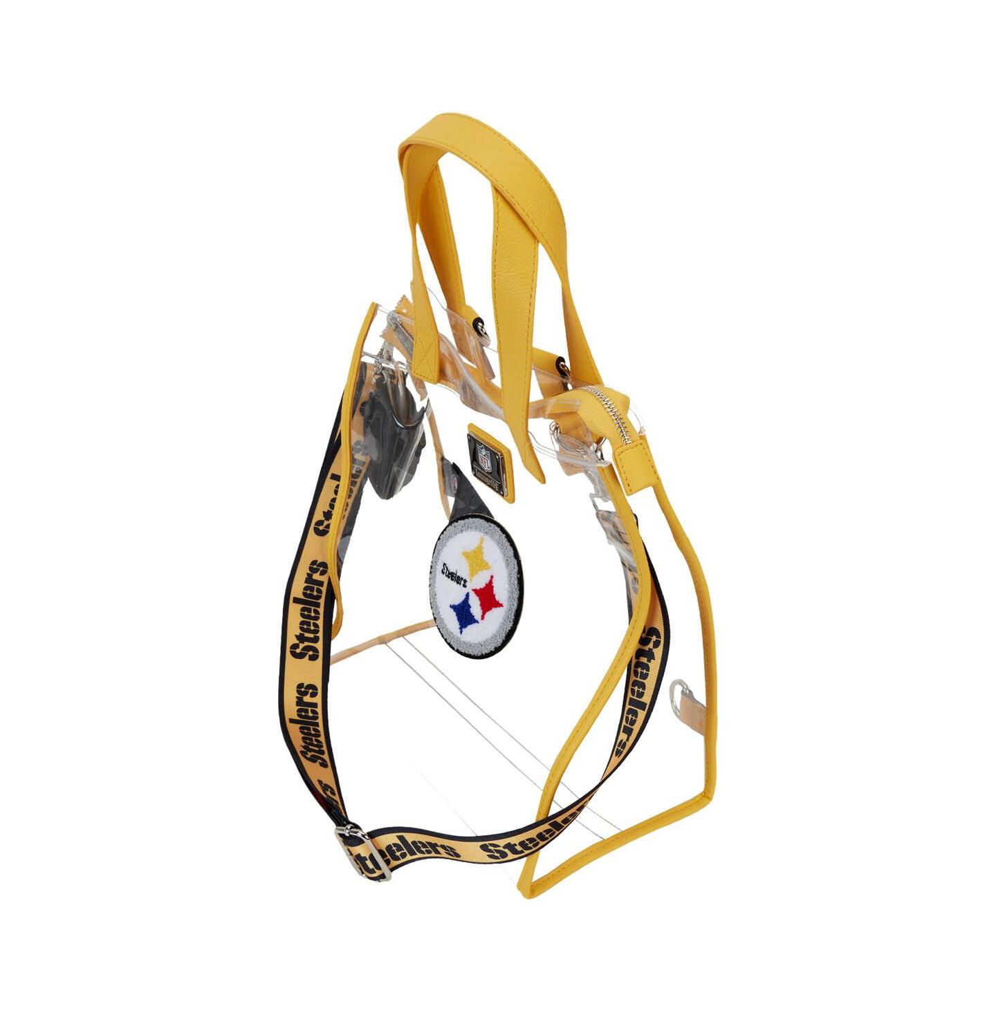 Рюкзак Loungefly Pittsburgh Steelers Clear Convertible Tote Bag — фото 2