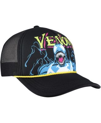Men's Black Venom Big Front Adjustable Trucker Hat