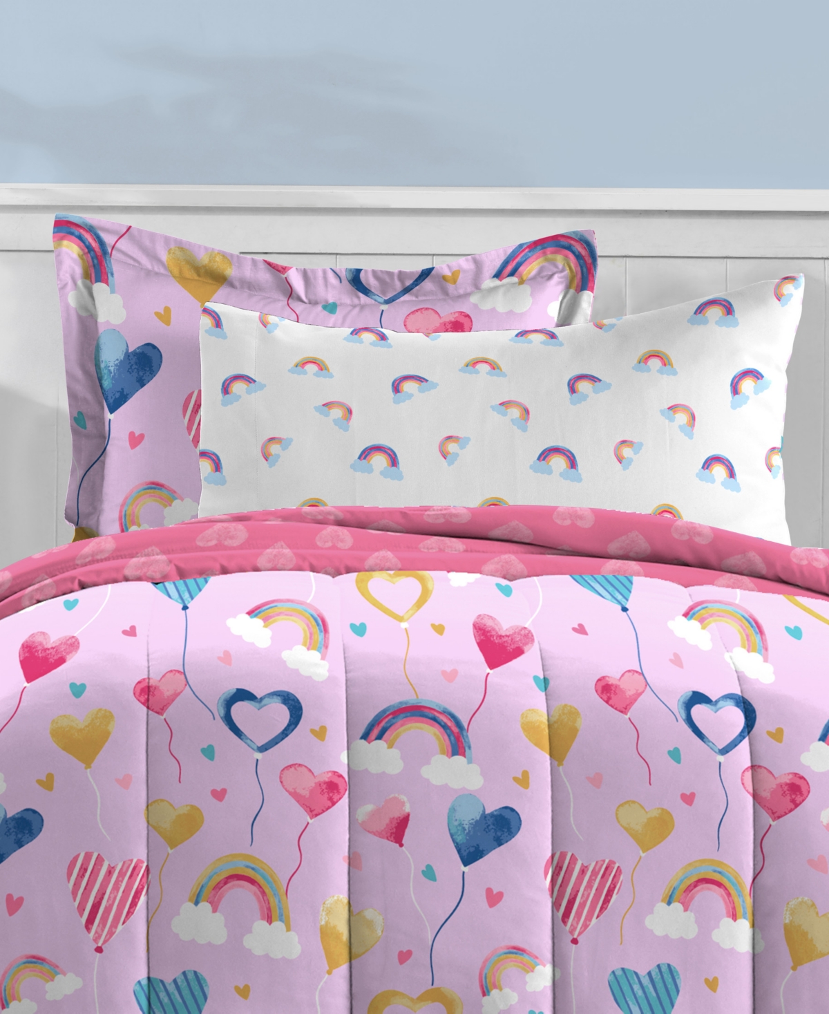 Dream Factory Balloon Hearts Reversible 5-pc. Comforter Set, Twin