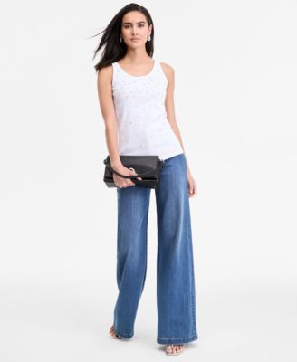 Women's Embellished Tank Top, Exclusively at Macy's