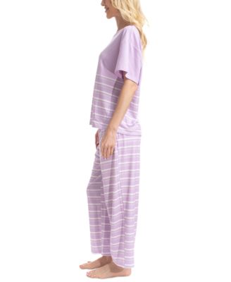 Women's Nautical Ribbed Lounge Pajama Set