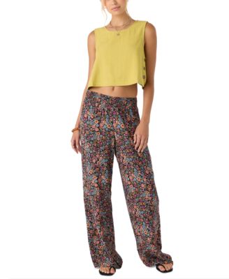 Juniors' Jonie Floral Ditsy-Print Pants