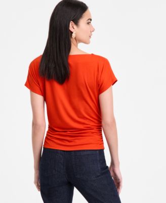 Women's Ruched Cowlneck Top, Exclusively at Macy's