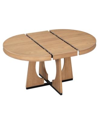 Streamdale 5-Piece Geometric Dining Set with Extendable Table