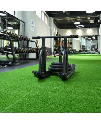 2pcs 50x3 Ft Artificial Grass Turf 0.8" Fake Grass Rug Synthetic Lawn Indoor Batting Tunnels Outdoor Home Decor