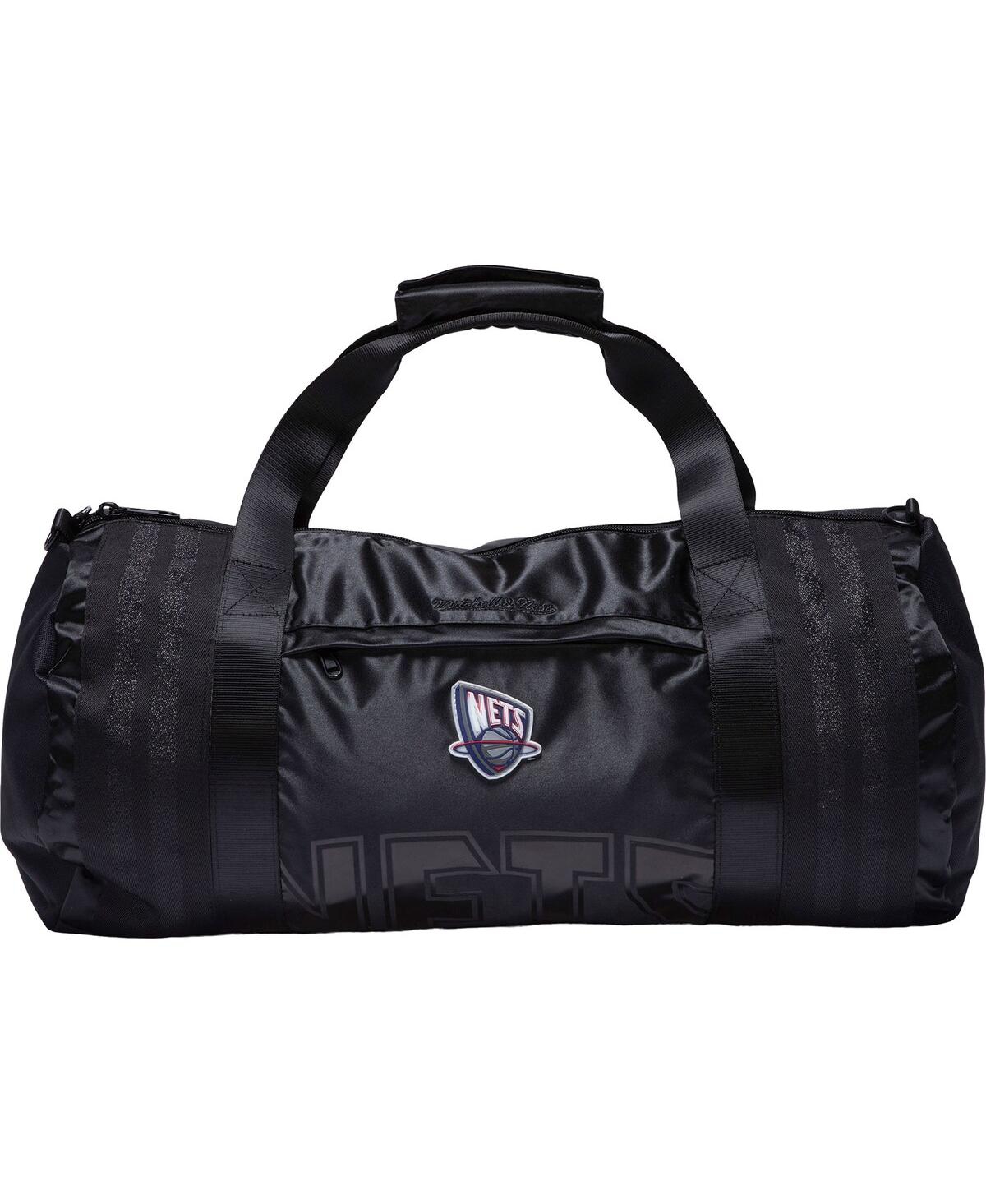 Brooklyn Nets Hardwood Classics Satin Duffel Bag - Black