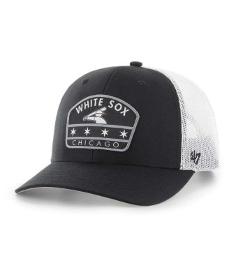 '47 Brand - Men's Black Chicago White Sox Retro Region Patch Trucker Adjustable Hat