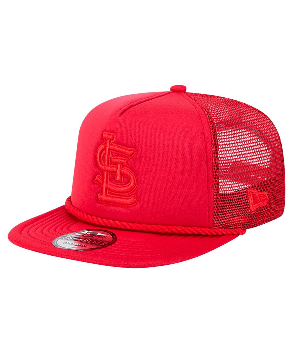 NEW ERA MEN'S RED ST. LOUIS CARDINALS TONE FOAM MESH BACK GOLFER SNAPBACK HAT 