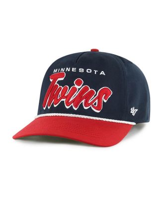 Men's Navy Minnesota Twins Drop Shadow Rope Hitch Adjustable Hat