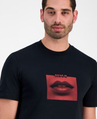 Men's Deterni Short Sleeve Crewneck Lips Graphic T-Shirt