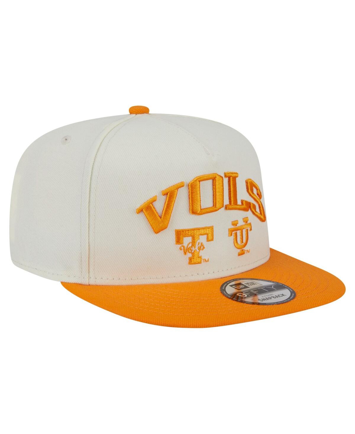 NEW ERA MEN'S WHITE TENNESSEE VOLUNTEERS COLLEGIATE 9FIFTY A-FRAME SNAPBACK HAT 