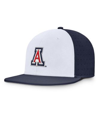 Nike - Men's White/Navy Arizona Wildcats On-Field Dugout True Performance Fitted Hat