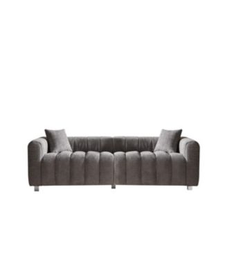 Streamdale Premium Velvet Sofa 3-Seater Loveseat with Metal Legs