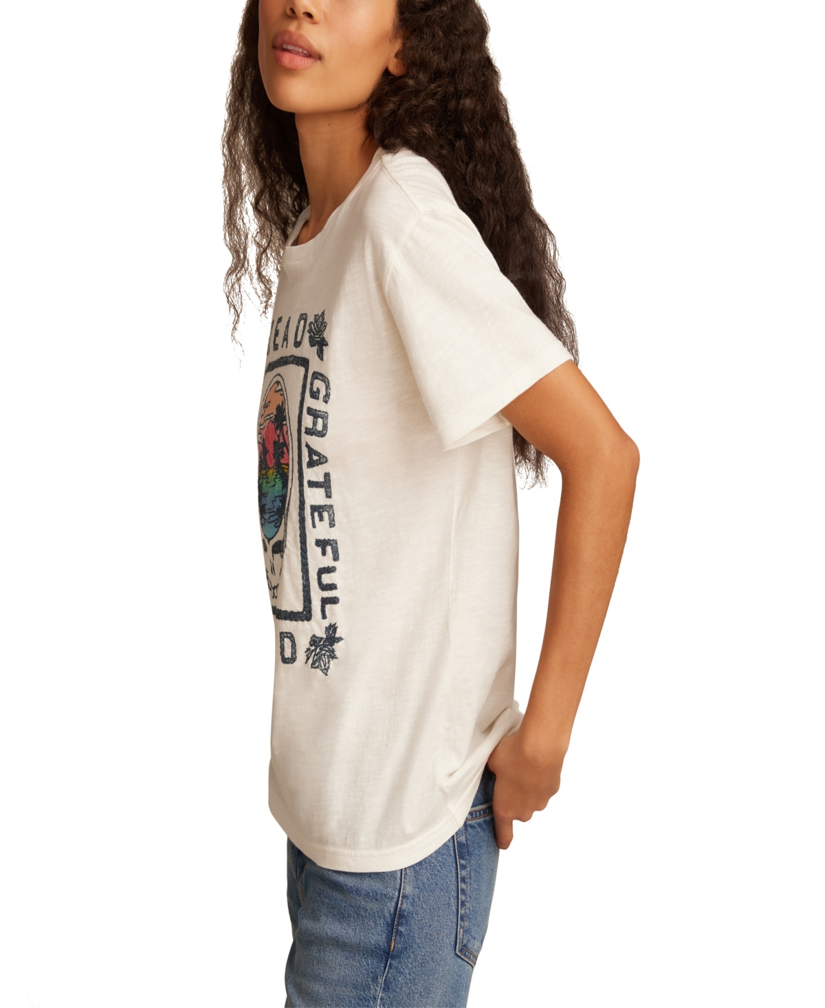 Lucky Brand Grateful Dead Palms Boyfriend Tee