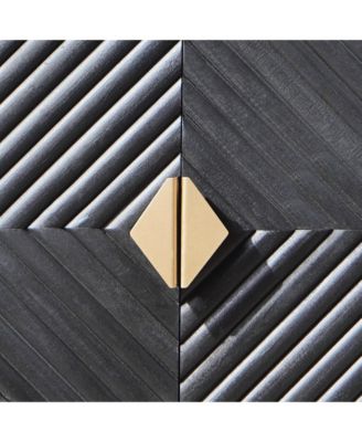 Streamdale Modern Accent Cabinet with Adjustable Shelves and 4 Doors