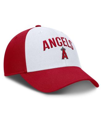 Men's White/Red Los Angeles Angels Club Performance Adjustable Hat