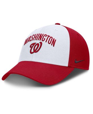 Nike - Men's White/Red Washington Nationals Club Performance Adjustable Hat