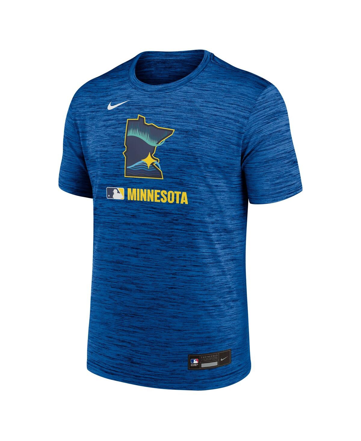 Nike Men's Blue Minnesota Twins 2025 City Connect Authentic Collection Velocity Performance T-Shirt