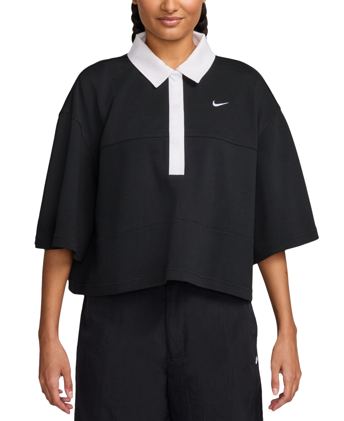Nike Sportswear Women's Short-Sleeve Oversized Polo Top