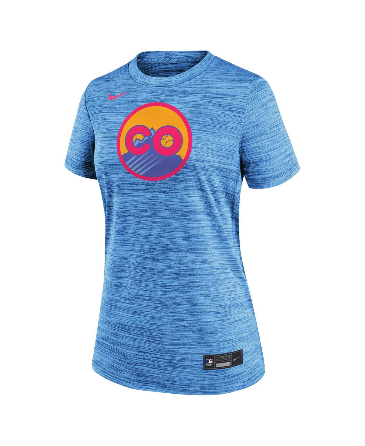Nike Blue Colorado Rockies 2025 City Connect Authentic Collection Velocity Performance T-shirt