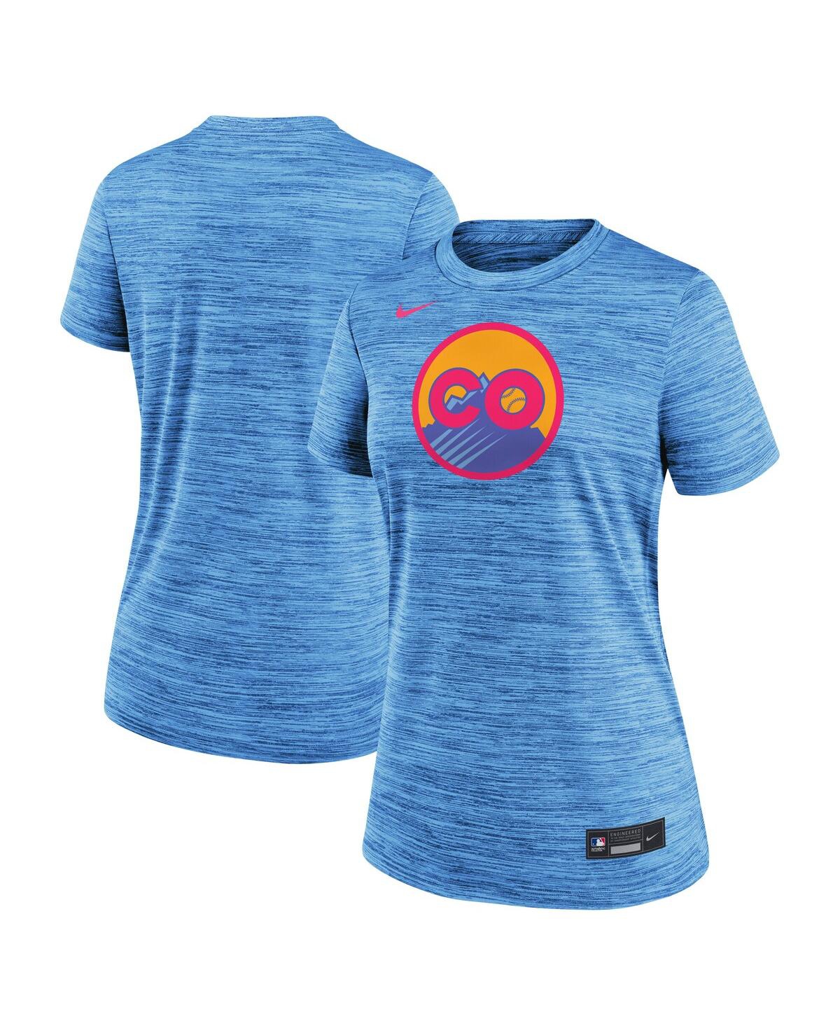 Nike Blue Colorado Rockies 2025 City Connect Authentic Collection Velocity Performance T-shirt