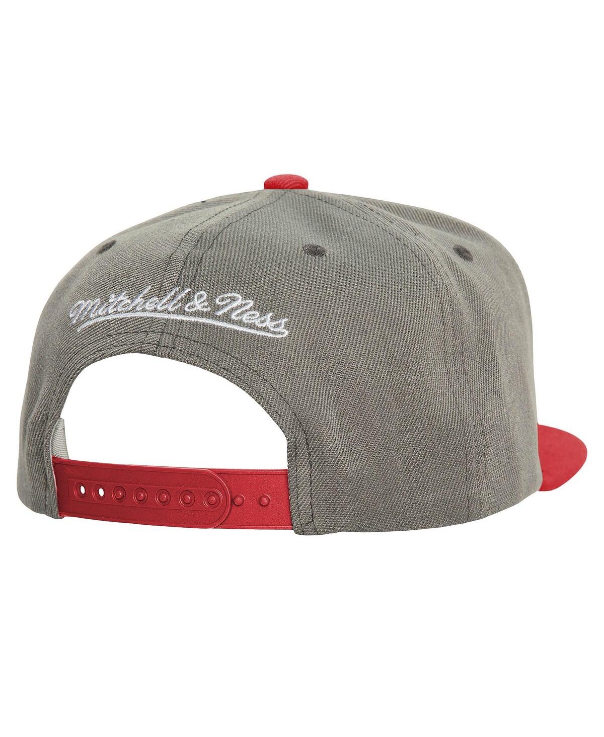 Mitchell & Ness Men's Gray Texas Rangers Cooperstown Collection Basic Flip Snapback Hat