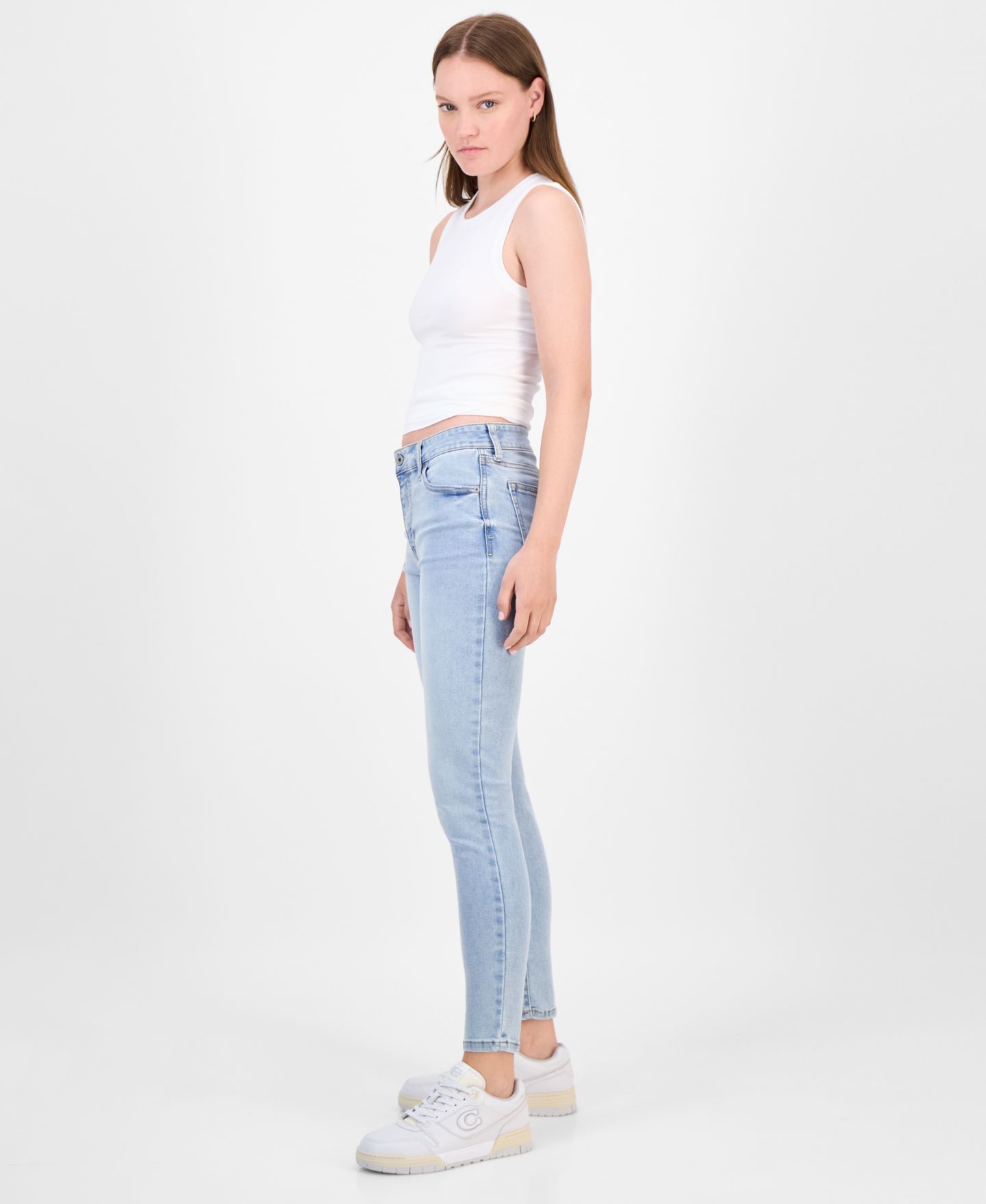 Женские джинсы Celebrity Pink Juniors' Mid-Rise Ankle Skinny, цвет: Giant Steps — фото 10