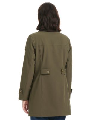 Women's Hooded Corduroy-Collar Softshell Coat, Exclusively at Macy's
