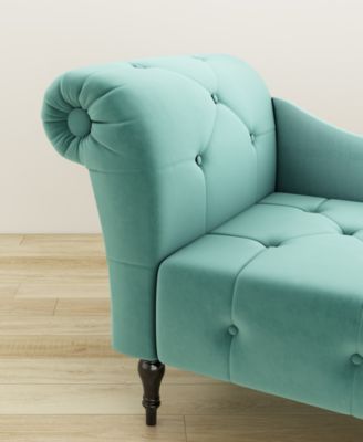 32" Polyester Napa Diamond Tufted Chaise Lounge, Created for Macy's