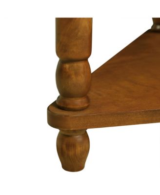 3-tier Wood Corner Table, Brown