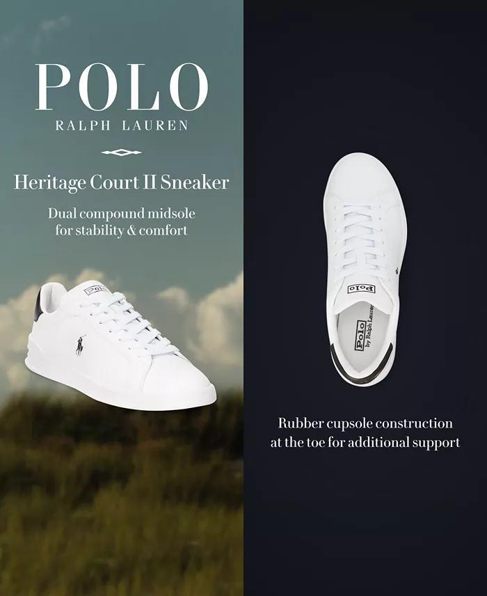 Men's Heritage Court II Leather Sneaker - thumbnail 6