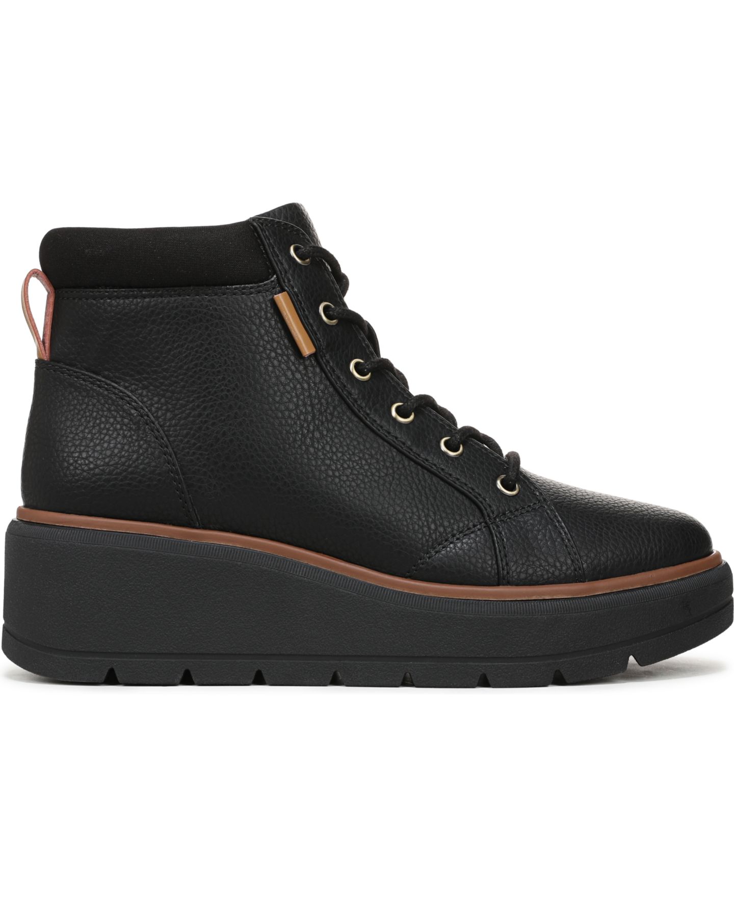Женские ботинки Dr. Scholl's Nice Day Max Alpine Wedge Water Resistant Booties, цвет: Чёрный / Чёрная искусственная кожа — фото 2