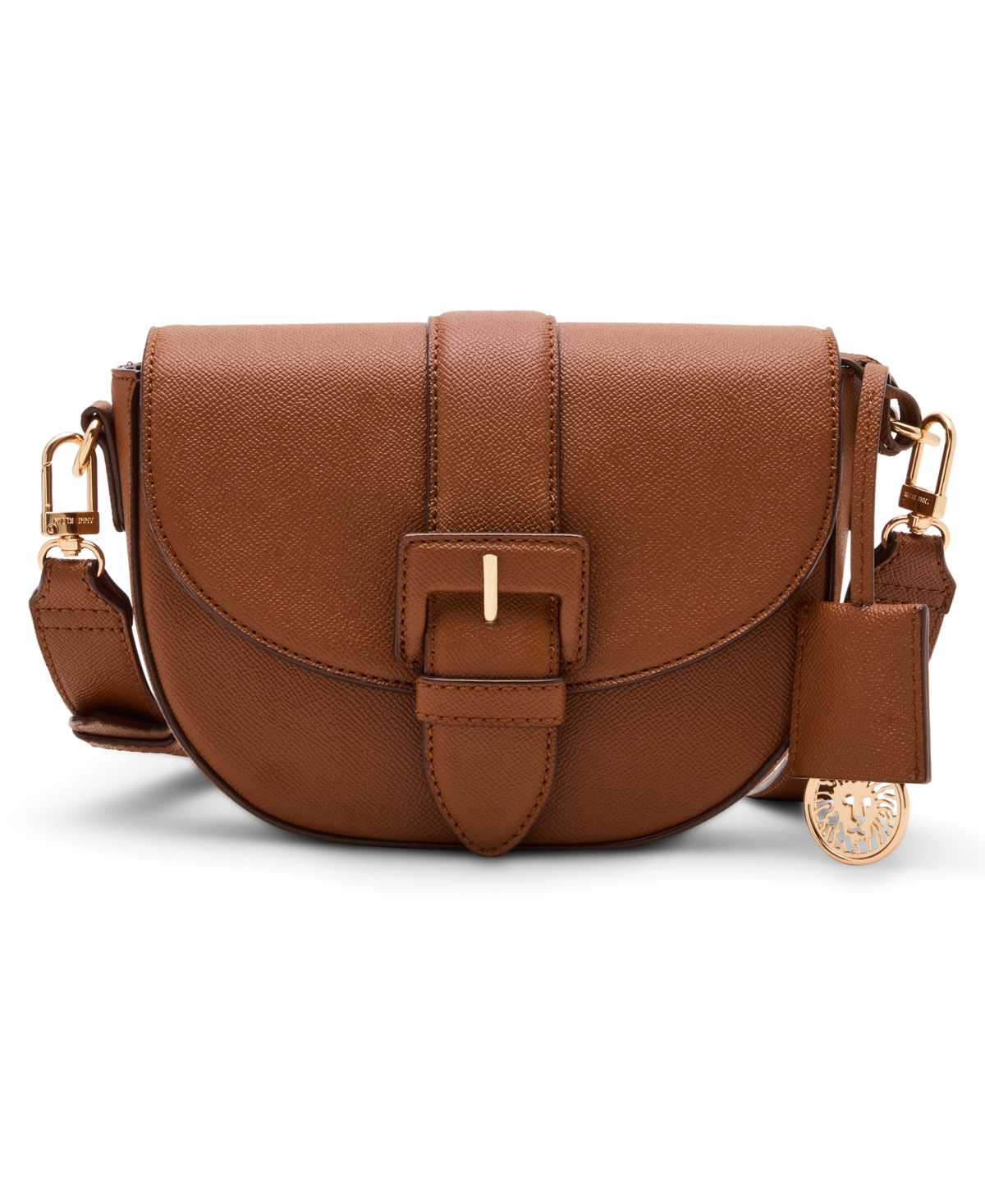 Anne Klein Covered Buckle Saddle Small Crossbody Bag