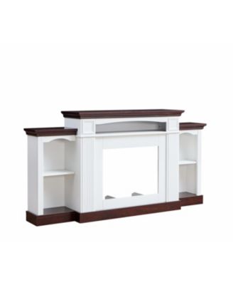 Streamdale Farmhouse Style Fireplace TV Stand for 70-inch TV Electric Fireplace TV Stand for Living Room or Bedroom Storage