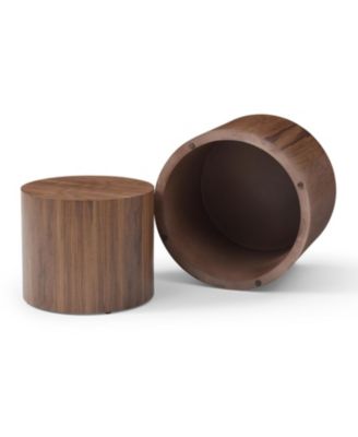 2-Pc. Set Wood Nesting Coffee Tables