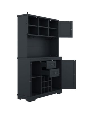 Farmhouse Coffee and Wine Bar Cabinet