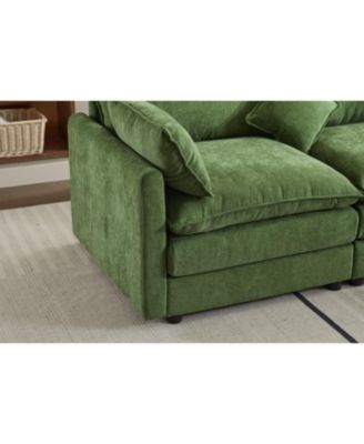 Streamdale Modular Sectional Sofa, 3-Seater Sofa, Modern L-Shaped Sofa for Living Room Bedroom Apartment,Green