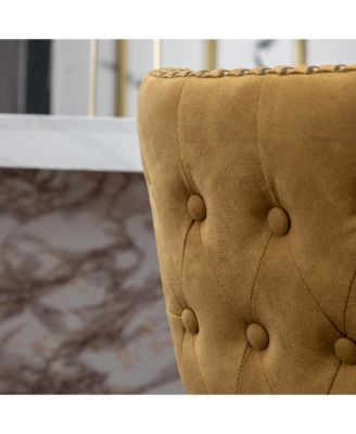 Streamdale Mid-Century Counter Stool with Wingback and Nails