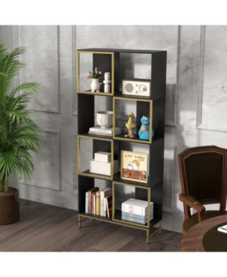 1 Pc Metal Particle Board Asymmetrical Corner Storage Shelf