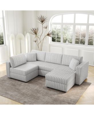 U-Shaped Sofa with Ottoman Comfort and Style for Every Room