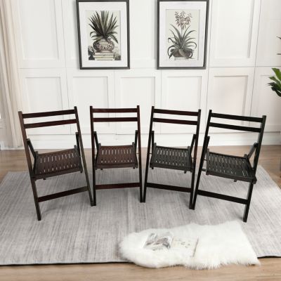 Folding Wooden Event Chair, Set of 4