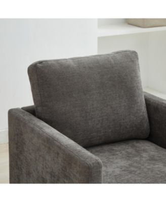 Streamdale 30.7" Swivel Accent Chair - Charcoal