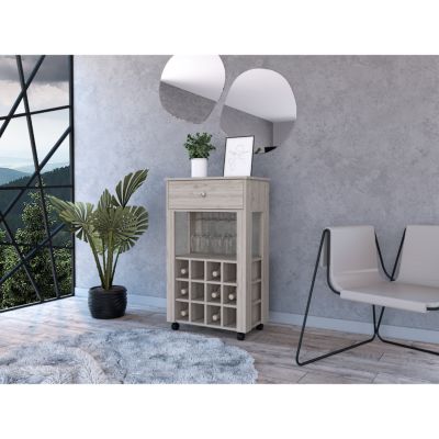 Streamdale Ambler 1-Drawer 12-Bottle Wine Cabinet Light