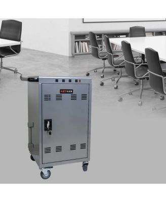Mobile Charging Cart and Cabinet for Tablets Laptops 35-Device