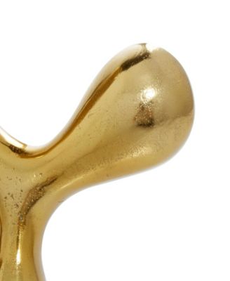 Aluminum Metal Abstract Decorative Sculpture, 11" x 11"